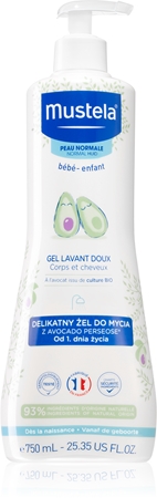 Mustela Bébé Bain cleansing gel for the hair and body for children