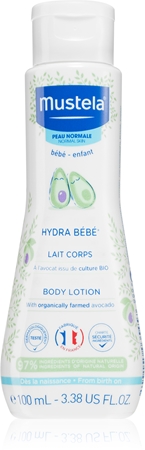 Mustela Bébé Hydra Bébé drėkinamasis kūno losjonas kūdikių odai