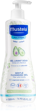 Mustela Bébé Bain plaukų ir kūno valomasis gelis vaikams