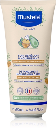 Mustela Detangling & Nourishing dětský šampon pro snadné rozčesání vlasů