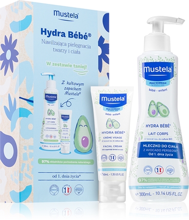 Mustela Bébé Hydra Bébé Set Kinkekomplekt lastele sünnist alates