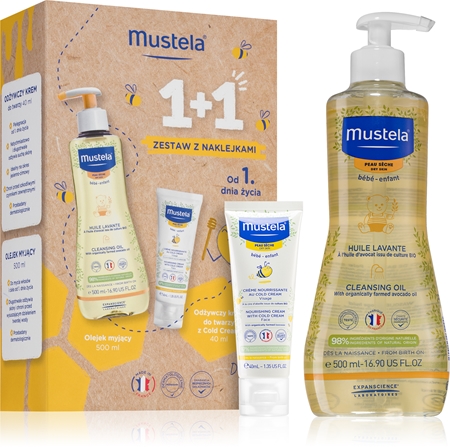 Mustela bath oil store for dry skin