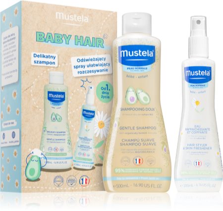 Mustela Bébé Baby Hair Presentförpackning (för barn från födseln)