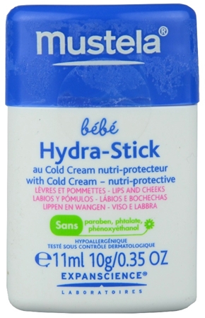 Mustela Bébé Hydra Stick sztyft ochronno-nawilżający dla dzieci