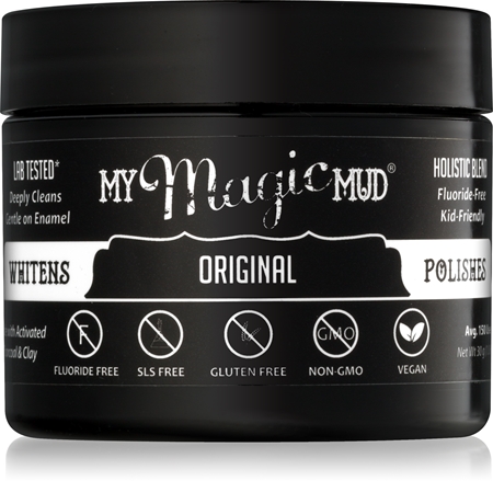 My Magic Mud Activated Charcoal polvere dentale sbiancante al carbone attivo.
