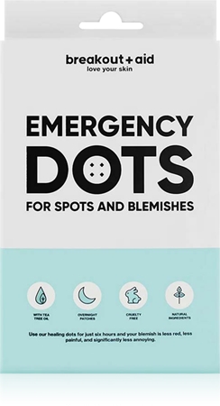My White Secret Breakout + Aid Emergency Dots lokální péče proti akné na obličej, dekolt a záda s Tea Tree oil