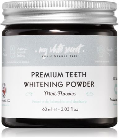 My White Secret Whitening Powder bieliaci zubný púder pre citlivé zuby