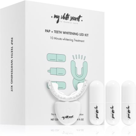My White Secret PAP+ Teeth Whitening LED Kit kit per lo sbiancamento dei denti