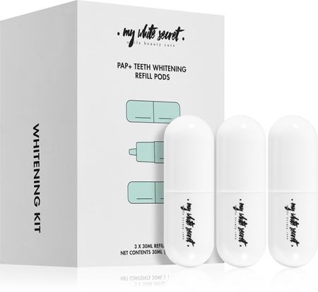 My White Secret PAP+ Teeth Whitening Refill Pods valkaiseva aktiivigeeli Täyttöpakkaus