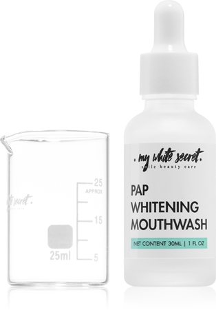 My White Secret PAP Whitening Mouthwash koncentrovaná ústní voda s bělicím účinkem