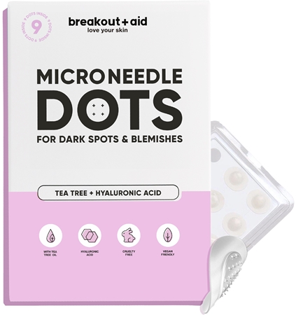 breakout + aid Microneedle Dots tratamento local com micro-agulhas para as manchas escuras após acne