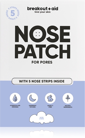 breakout + aid Nose Patch čistiaca náplasť na rozšírené póry