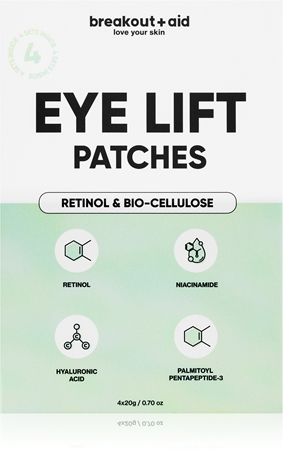 breakout + aid Eye Lift Patches oogpatches tegen rimpels met Ratinol