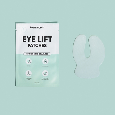 breakout + aid Eye Lift Patches oogpatches tegen rimpels met Ratinol