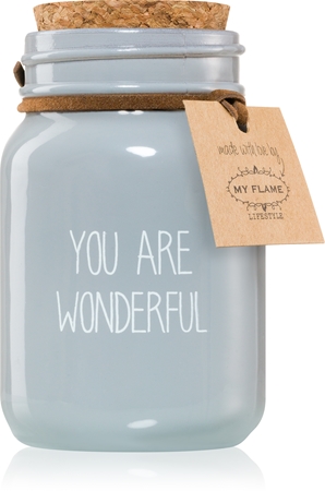 My Flame Amber's Secret You Are Wonderful scented candle | notino.co.uk