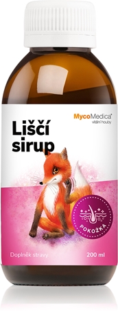 MycoMedica Liščí sirup sirup pro udržení normálního stavu pokožky