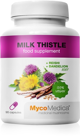 MycoMedica Milk Thistle kapsułki na poprawę czynności wątroby