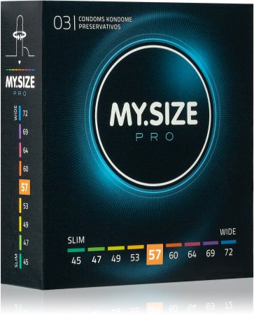 MY.SIZE 57 mm Pro prezervatyvai