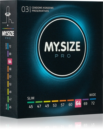 thumbnail image 2 of My Size PRO Large Condoms – 64mm Width, XXL, Box Of 10 – Lubricated Latex 2 of 4