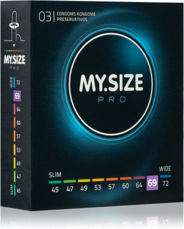 MY.SIZE 69 mm Pro prezervatyvai