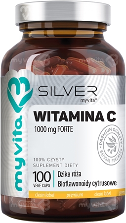 MyVita Silver witamina C forte 1000mg kapsułki na wsparcie układu odpornościowego