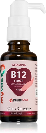 MyVita Witamina B12 krople na wsparcie prawidłowego tworzenia czerwonych krwinek i hemoglobiny