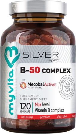 MyVita Silver witamina B-50 complex kapsułki do wspomagania zdrowia układu nerwowego