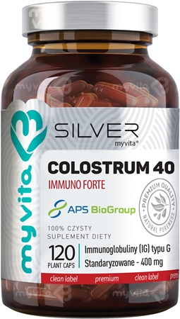 MyVita Silver Colostrum 40 Immuno Forte kapsułki na wsparcie układu odpornościowego