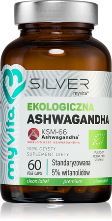 MyVita Silver Pure 100% Ashwagandha KSM-66 200mg kapsułki na wsparcie układu odpornościowego