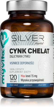 MyVita Silver Cynk Chelat kapsułki na wsparcie układu odpornościowego