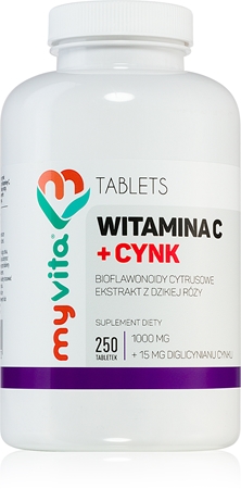 MyVita Witamina C + Cynk tabletki na wsparcie układu odpornościowego