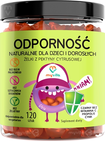 MyVita Naturalne Żelki Odporność miękkie kapsułki do żucia na wsparcie układu odpornościowego