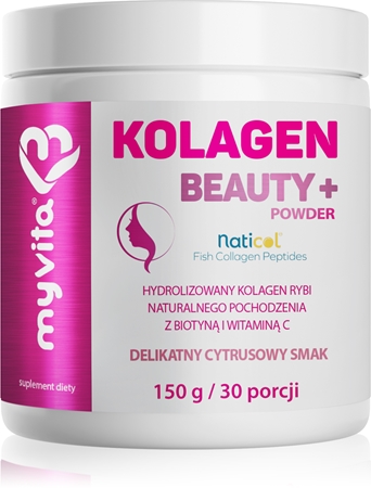 MyVita Kolagen Beauty+ kolagen hydrolizowany dla doskonałej skóry, włosów i paznokci