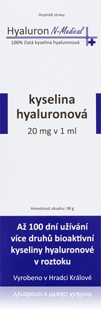 N-Medical Hyaluron kapky pro dehydratovanou suchou pleť