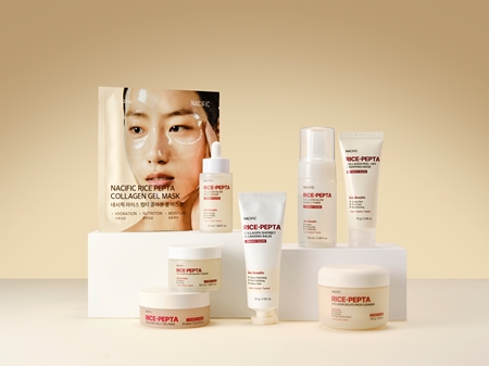 Nacific Rice + Pepta Collagen Glow Bubble Toner lotion tonique illuminatrice pour un effet naturel