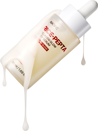 Nacific Rice + Pepta Collagen Glow Milky Serum sérum illuminateur visage pour un effet naturel