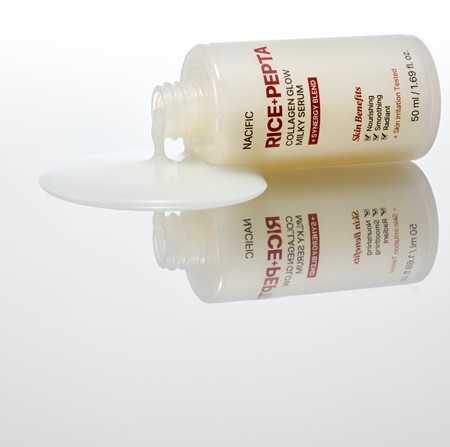 Nacific Rice + Pepta Collagen Glow Milky Serum sérum illuminateur visage pour un effet naturel