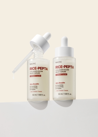 Nacific Rice + Pepta Collagen Glow Milky Serum sérum illuminateur visage pour un effet naturel