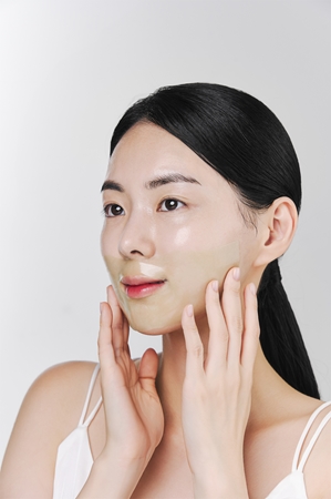 Nacific Green Tea Collagen Gel Mask masque illuminateur visage pour un effet naturel