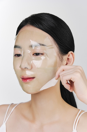 Nacific Green Tea Collagen Gel Mask masque illuminateur visage pour un effet naturel