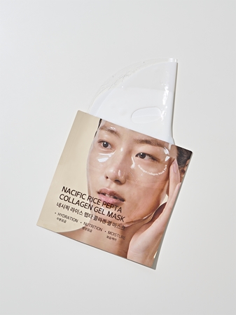 Nacific Rice + Pepta Collagen Gel Mask Mitrinoša auduma sejas maska ar izgaismojošu un nogludinošu efektu