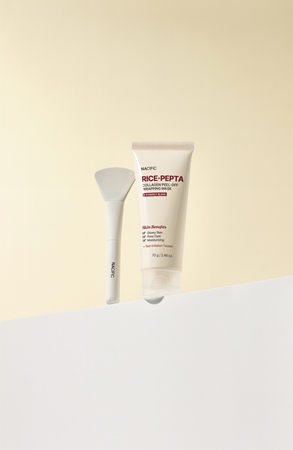 Nacific Rice + Pepta Collagen Peel-off Wrapping Mask masque visage hydratant pour un teint unifié
