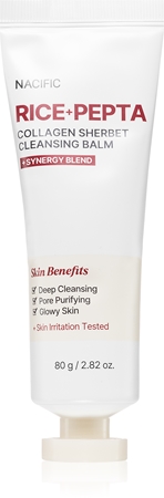 Nacific Rice + Pepta Collagen Sherbet Cleansing Balm baume purifiant en profondeur pour un effet naturel