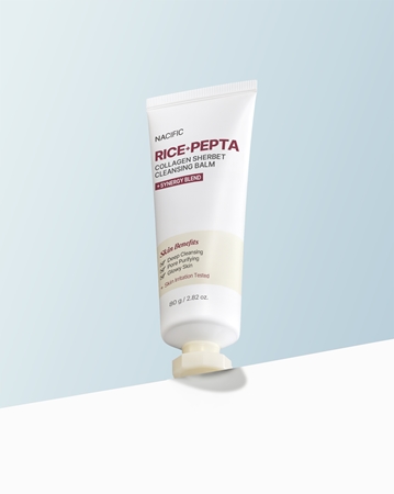 Nacific Rice + Pepta Collagen Sherbet Cleansing Balm baume purifiant en profondeur pour un effet naturel