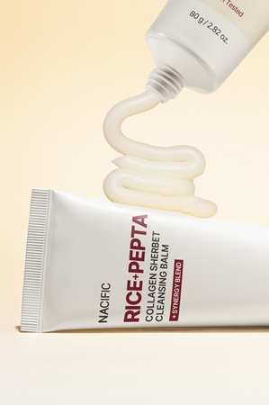 Nacific Rice + Pepta Collagen Sherbet Cleansing Balm baume purifiant en profondeur pour un effet naturel