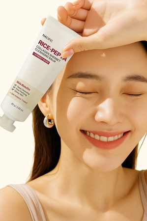 Nacific Rice + Pepta Collagen Sherbet Cleansing Balm baume purifiant en profondeur pour un effet naturel