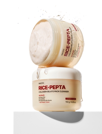 Nacific Rice + Pepta Collagen Gelato Pack Cleanser Mitrinoša un attīroša želeja ādas aizsargslāņa nostiprināšanai