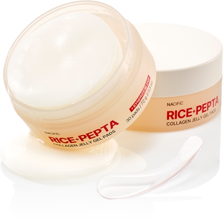 Nacific Rice + Pepta Collagen Jelly Gel Pads patchs tonifiants effet raffermissant