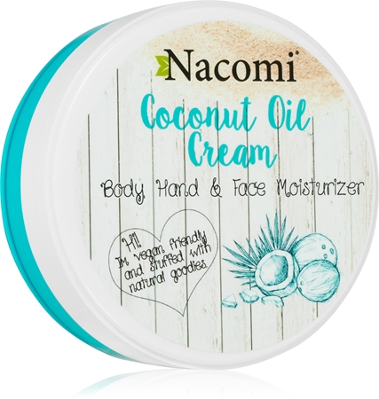 Nacomi Coconut Oil crème hydratante visage, mains et corps