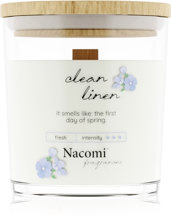 Nacomi Soy Candle Home Fragrances scented candle with wooden wick